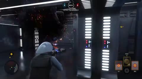 Star Wars Battlefront Trooper gets his head stuck