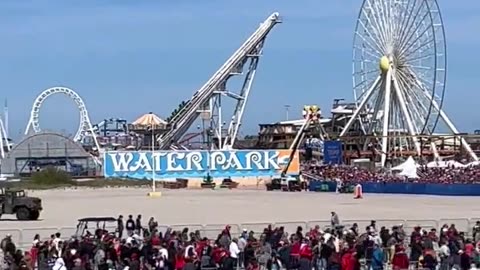 The turnout here for the Trump rally in Wildwood, NJ, is unreal.