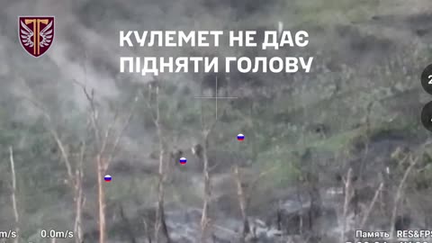 Russian Soldiers Attempting to Approch Ukrainian Lines(Novoselivske)