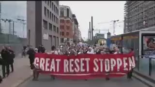 Protestors In Germany March Against The Great Reset