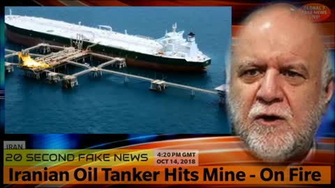 Iranian Oil Tanker Hits Mine - On Fire - Iranian Economic NEWS Today