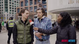 Vancouver anti-lockdown protesters shock people with creepy silent march