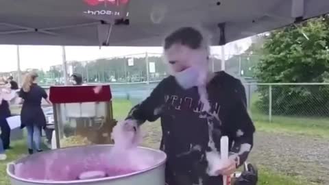 Fool and cotton candy