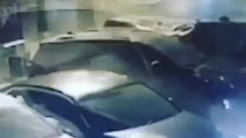 Car Crash Ends With Parked Car