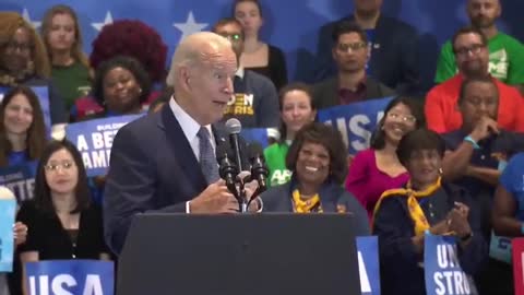 WATCH: Biden Can’t Form Word During Rally