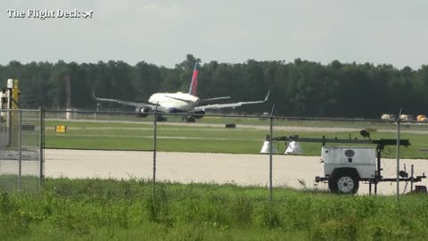 4K Short - Delta Airlines 757-200 Arrival - Runway 16 - KRIC Richmond International Airport