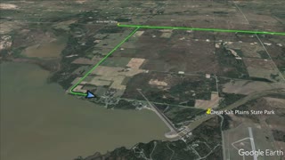 OKLAHOMA CITY TO DEVINE SPRING TO SALT PLAINS OKLAHOMA STATE PARK | Google Earth Fly Along