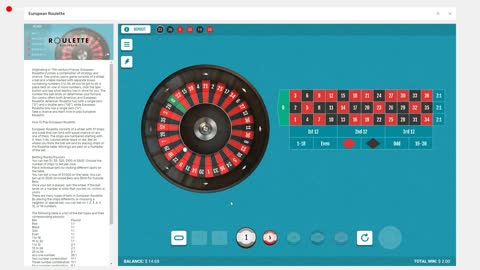 Online Casino European Roulette