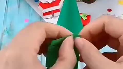 How to make a Christmas 🎄 tree at home diy paper Christmas tree by All in One craft Christmas..