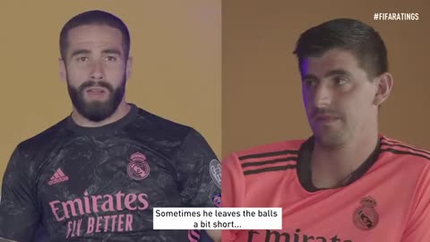 Asensio, Carvajal, Casemiro & Courtois play a HILARIOUS FIFA 21 rating game!