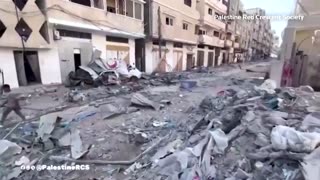 PRCS video shows a devastated Khan Younis hospital