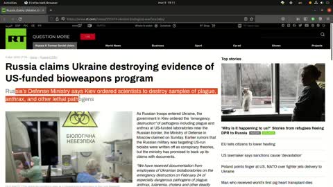 Russia claims Ukraine destroying evidence of US-funded bioweapons program