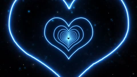 782. Blue Neon LOVE TUNNEL TREND VJ LOOP Ultra Tunnel Abstract Background -