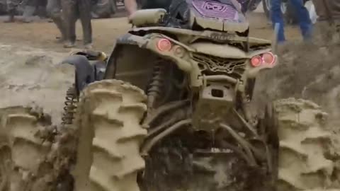 Mud Racer Smacks His Face On His Can Am!! #shorts #offroad #trending #mud #racing #canam #bounty #