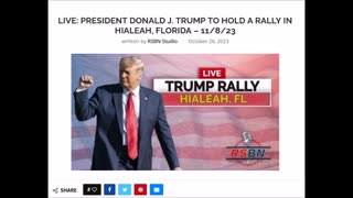 LIVE: President Donald J. Trump to hold a rally in Hialeah, Florida