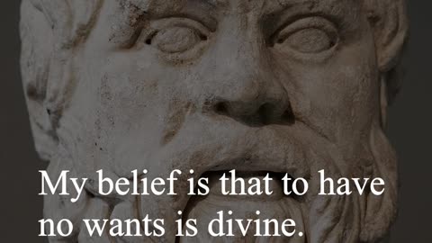 Socrates Quote - My belief is that...