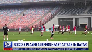 Soccer Player Suffers Heart Attack in Qatar