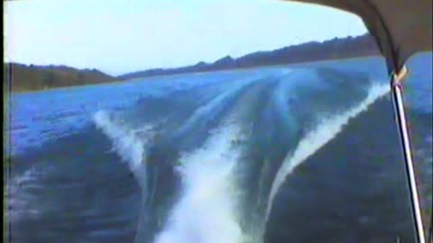 Driving a Boat on the Colorado River.