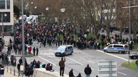 Demonstration in Wiesbaden