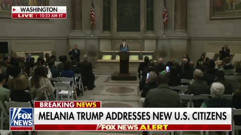Melania Trump addresses new US citizens