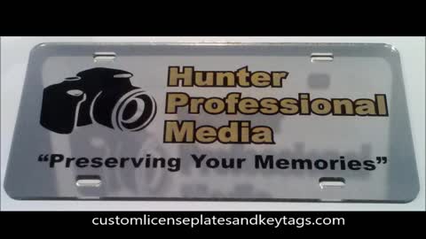 Laser Cut and Engraved License Plates