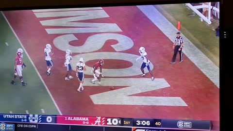 ALABAMA VS Utah State 17 to 0