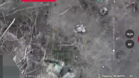 Destroyed Ukrainian position in the area of the Torskoye ledge