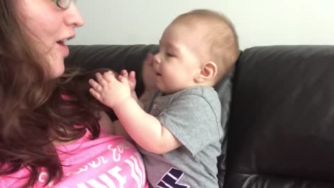 Baby Gets Emotional When Mom Sings Opera! mustwatch