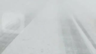 A Snowy Semi Drive