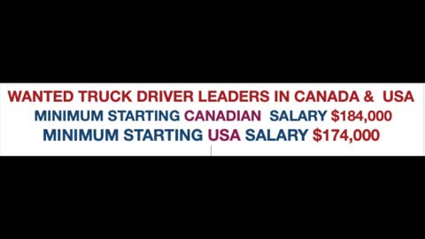 WANTED TRUCK DRIVERS MINIMUM SALARY $174,000