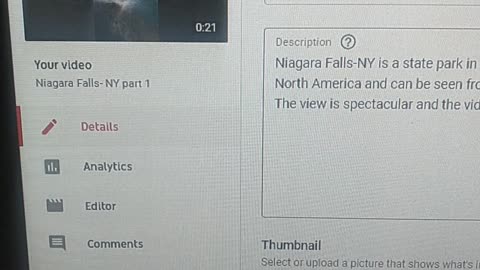 Niagara Falls is age restricted by YouTube