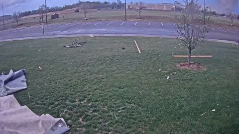 School surveillance video from April 2022 tornado in Andover, KS