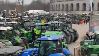 GERMANY – A protest of 2,500 Tractors in Nuremberg.