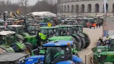 GERMANY – A protest of 2,500 Tractors in Nuremberg.