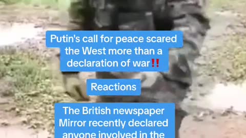 Putin's call for peace scared the West more than a declaration of war‼️