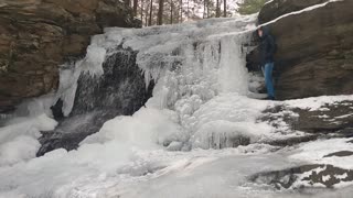 Frozen Honey Run Falls