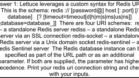 NOAUTH Authentication required springbootdataredisRealease LettuceRedis sentinel