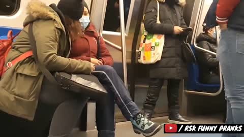 New Prank Video 2021|| Subway Prank Video || Best Funny Prank In Train Way || By RSK Funny Pranks
