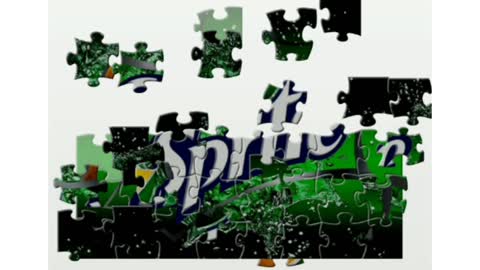 Puzzle. Sprite brand logo.