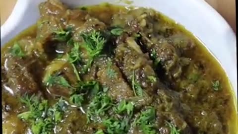 Hariyaali mutton curry recipe __ Green mutton__ _shorts
