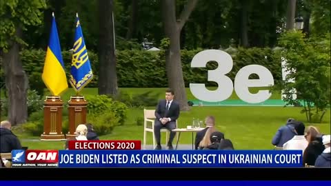 Biden listed as suspect in Ukrainian criminal scandal