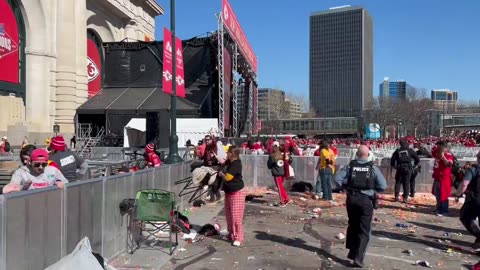 Several people shot at the Super Bowl parade in Kansas City more footage