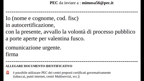 Raccolta firma in autocertificazione