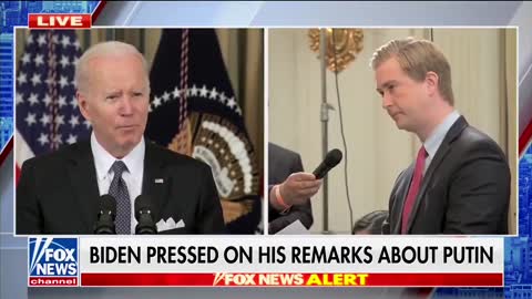 Peter Doocy Corners Biden In Heated White House Press Briefing Over Putin Comments