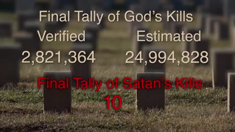 How Many People Did Kill in the Holly Book Loving Moral and Just God?