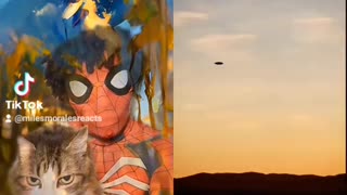 Spiderman Reacts To UFO Being Spotted And Filmed in 4k!!