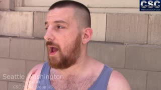 #MarchAgainstSharia Participant Talks About Being Attacked By AntiFa With Knife