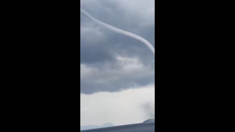 Absolutely insane waterspout captured on camera off coast of Greece