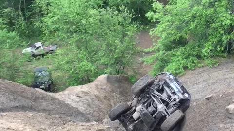 Angry TJ Jeep naming the roll over ravine