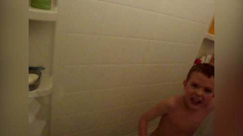 Boy Gets Caught Singing In The Shower